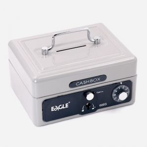 益而高/EAGLE 手提金库 668S 153*129*85mm 蓝色 密码保险箱