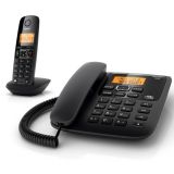 集怡嘉 无绳子母电话机 A730 45mm*185mm*180mm 宝石黑