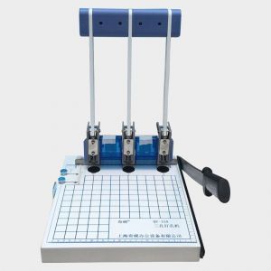 奇砚 手动打孔机 QY-15A 三孔 孔径3/4/5/6mm 入纸深度150页 1.5cm  孔距83mm