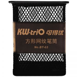 可得优 笔筒 BT-03 80*80*100mm 黑色