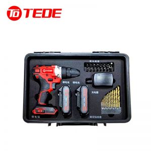TEDE 电钻组套 YD-5388 29件套 两电一充 13种1.0-7.0麻花钻头 16*花式批头 20v 扭力档位：18档