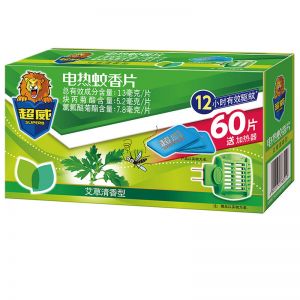 超威	电热蚊香片 艾草清香 60片 1器	