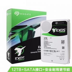 希捷 硬盘 ST12000NM0008 银河系列 12TB 7200转 3.5英寸 白色