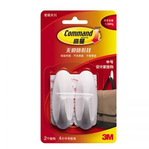 3M 挂钩设计家挂钩(中号) 中号 2个/包