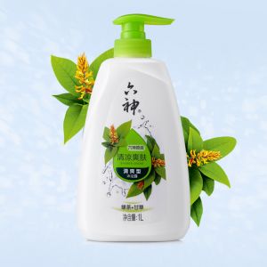 六神 清凉爽肤沐浴露 1000ml 清香型
