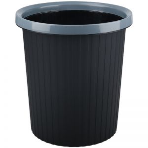 五月花 压圈式简易垃圾桶 WYH-GB101 12L 26*28*20cm 黑色