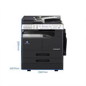 柯尼卡美能达(KONICA MAINOLTA) A3黑白复印机 bizhub246 标配双面输稿器+双面器+双纸盒 加配国产工作台