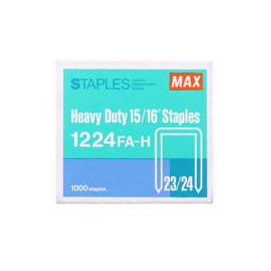 美克司/MAX 订书钉1224FA-H 尺寸11.5*24MM 23/24 可订200页 1000枚/盒 适用HD-12系列机型