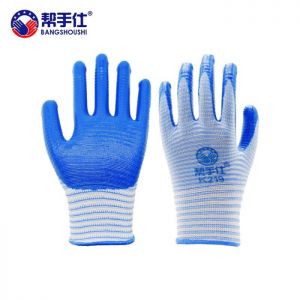 帮手仕 挂胶劳保手套 K219 蓝色 包
