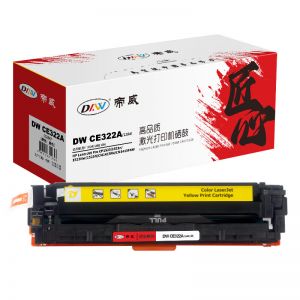 帝威 硒鼓DW CE322A（128A） 匠心版 （带芯片）适用惠普HPCP1520/1521n/1525N/CM1415FN 打印量1400页 黄色