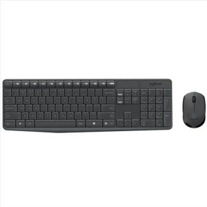 罗技/LOGITECH 无线键鼠套装 MK235 键盘435.5*137.5*20.5mm 475g 鼠标97.7*61.5*35.2mm 70.5g 黑色
