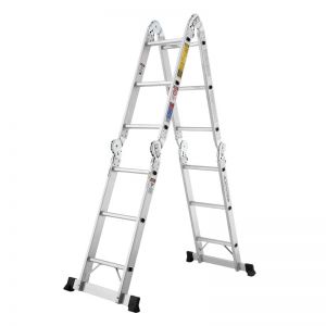 稳耐铝合金折叠式多功能梯M1A-8-16B 银色