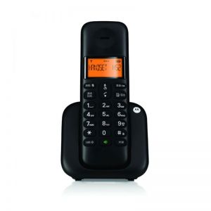 摩托罗拉/Motorola 数字无绳电话机? T301C 商品产地:中国大陆 无绳主机 座式 商品毛重:400.00g 黑色