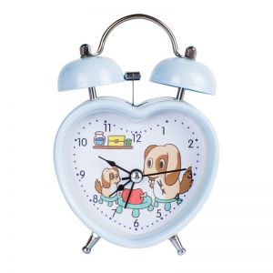 晨光  闹钟  ARCN8214  金属+PVC 爱心型 3寸  蓝色