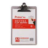 赞扬 塑料板夹JC齐4 蝴蝶 85001 A4蝴蝶夹透明写字316*230mm 透明