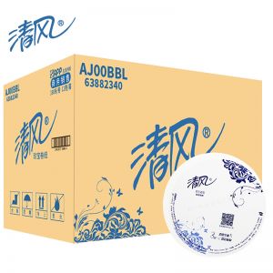 清风/KYFEN 商务大卷纸 AJ00BBL 箱，三层，91mm*120mm，180米/卷，12卷/箱