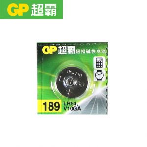 超霸 钮型 碱性电池 GP189F-LY LR54 V10GA 1.5V