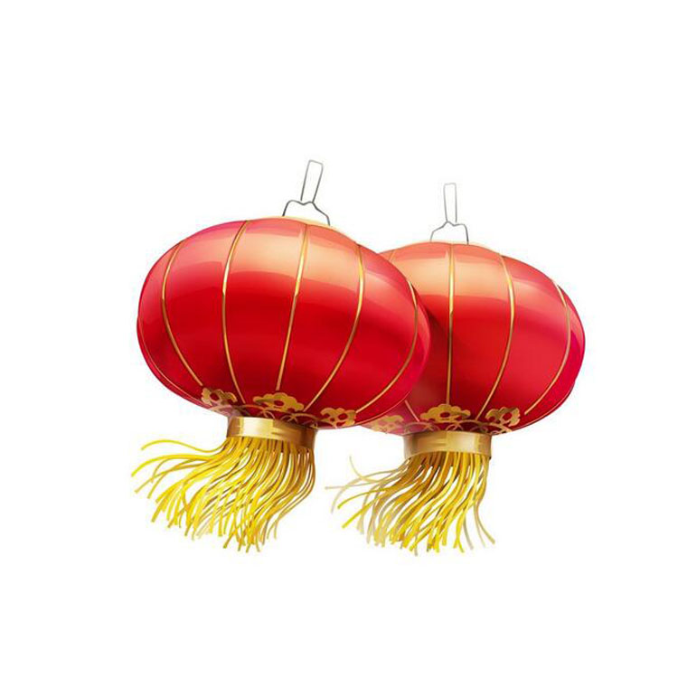 瀚唐大红圆灯笼 8寸全红镀金口_国产