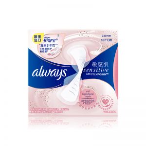 护舒宝 敏感肌液体卫生巾 270mm*14片 量多日用 欧美原装进口