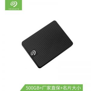 希捷  移动固态硬盘  STJD500400  颜系列 500GB USB 3.0 2.5英寸  黑色
