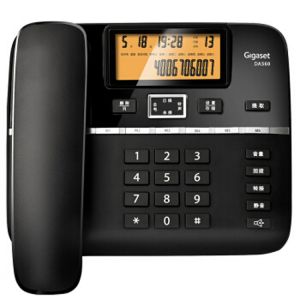 集怡嘉 电话机 DA560 有线板机 黑色