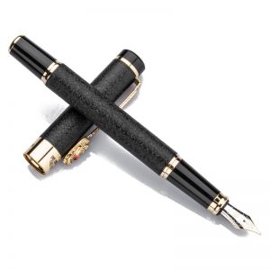 英雄 美工钢笔 6006 双笔尖 明尖钢笔0.5mm 明尖美工1.0mm 黑色