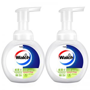 威露士/WALCH 洗手液 泡沫抑菌洗手液 225ml *2瓶装 倍护滋润 青柠盈润随机发