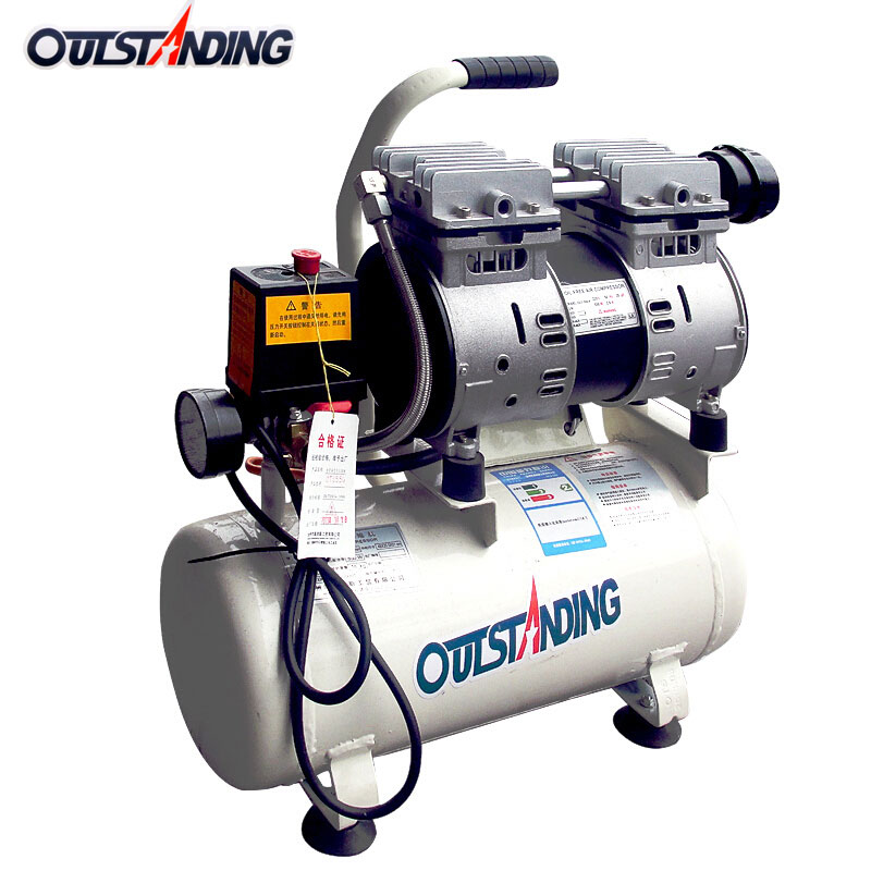 奥突斯 无油静音空压机 550w-8l 550w 排气量40l/min 储气罐8l 48*20.