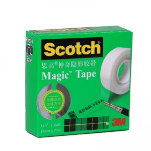 3M 思高小芯隐形文具胶纸 810 19mm*10m3/4