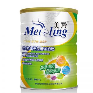 美羚（meiling）中老年无蔗糖羊奶粉 成人奶粉 800g罐装
