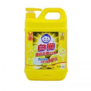 白猫去油高效洗洁精 2kg 柠檬