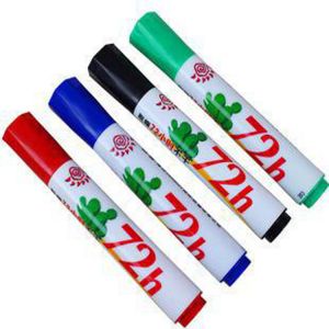 白雪 白板笔 WB-72H 圆头脱帽72小时不干黑色10支/盒 黑色