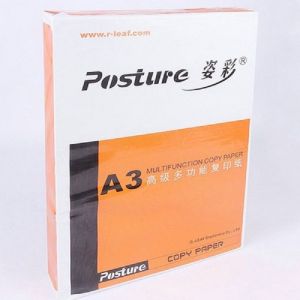 姿彩 复印纸 A3 80G 500张/包 5包/箱 橙色包装