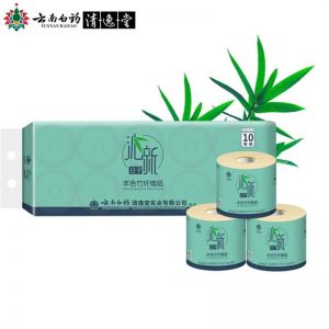 沁新日子 本色竹纤维卷纸 103mm*115mm 6提/件 10卷/提 140g/卷 3层