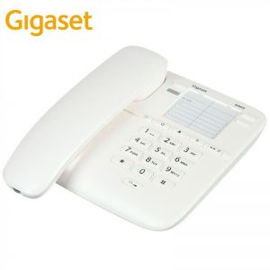 集怡嘉 电话机 6005HF 有绳 座式 珍珠白