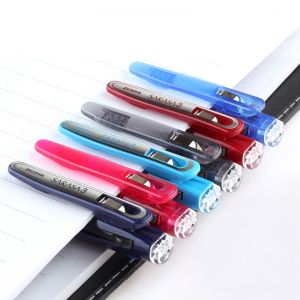 斑马/ZEBRA 三色中性笔 J3J2-WR 0.5mm 酒红杆 黑红蓝