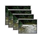 红叶手动带自锁玻珠投影幕布 72寸 