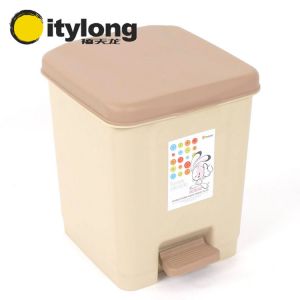 禧天龙 脚踩方形卫生桶 T-3043 10L 29.5*26*33cm