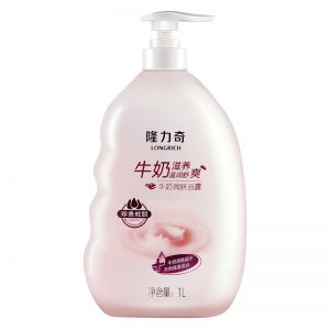 隆力奇 牛奶润肤沐浴露男女士沐浴乳补水保湿止痒1L家庭装 1瓶