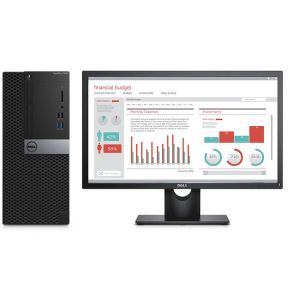戴尔台式电脑 OptiPlex 7040 MT MD00366 I5-6500 4GB 1TB DVDRW 2G独显 无系统 23.8寸 