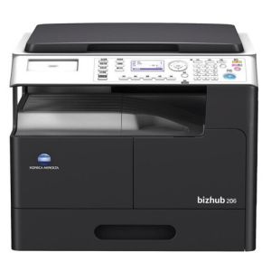柯尼卡美能达（KONICA MINOLTA）A3黑白复印机 bizhub 206  标配盖板+单纸盒 加配国产工作台