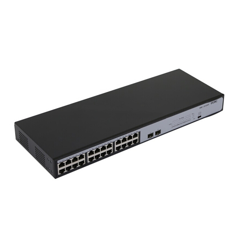 h3c交换机 s1224f 24口全千兆机架式非网管交换机 黑色