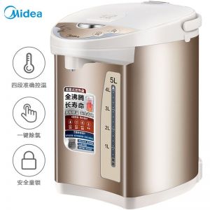 美的/Midea 电水壶 PF701-50T 304不锈钢 5L 750W 香槟金