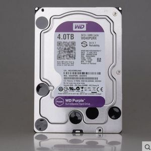 西部数据监控硬盘WD40PURX	4T 3.5英寸 SATA3 紫盘
