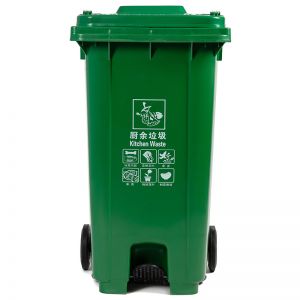 科力邦 脚踏垃圾桶 KB1066 100L 塑料 绿色