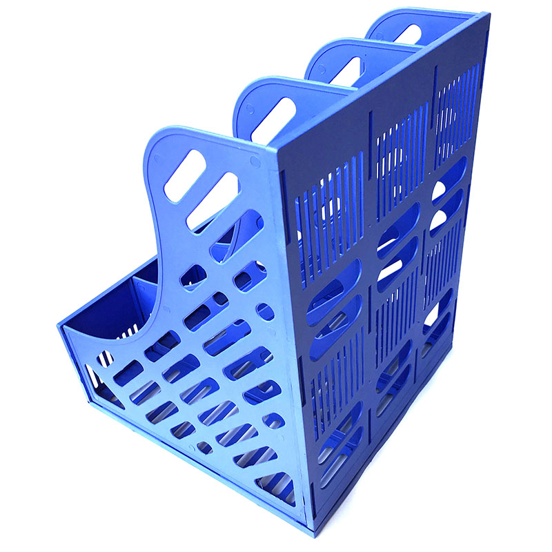 世宝三格资料架 ss-618  经济型 pp  蓝色