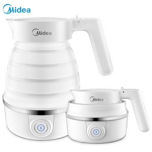 美的/Midea 折叠电水壶 SH06Simple101 水壶材质: 食品级硅胶/产品容量: 0.6L/额定功率: 800w 白色
