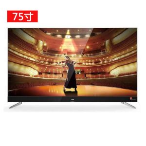 TCL 电视机 75C2 75寸 分辨率3840*2160 智能电视 配挂架 包安装 黑色