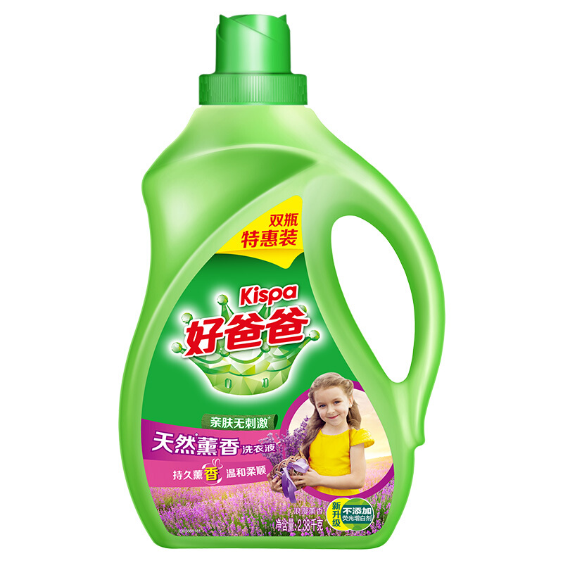 好爸爸 天然熏香 洗衣液 2.38kg*2瓶