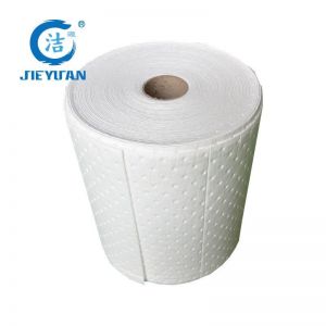 洁源 吸油卷 OR34030X 棉 宽40cm*长30m*厚3mm 吸油量116公升/箱 撕线耐磨型 2卷/箱 只吸油不吸水 白色